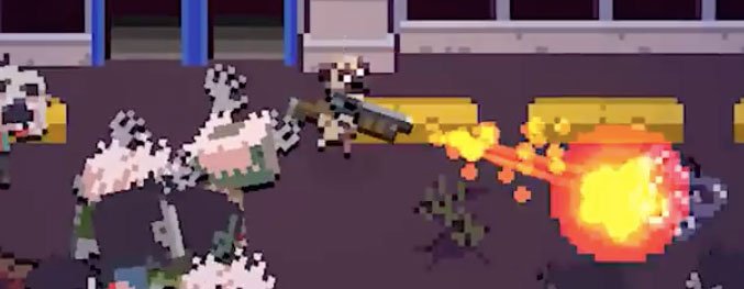 Perro matando zombis